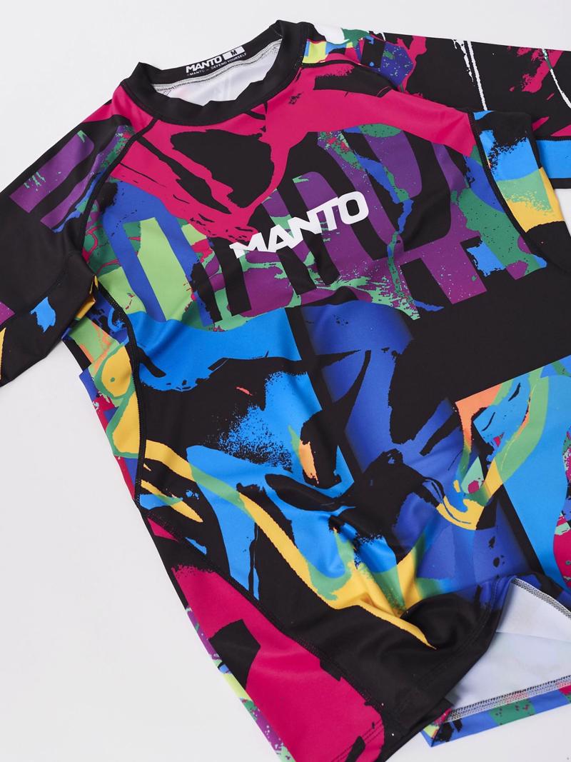 MANTO rave RASHGUARD -black